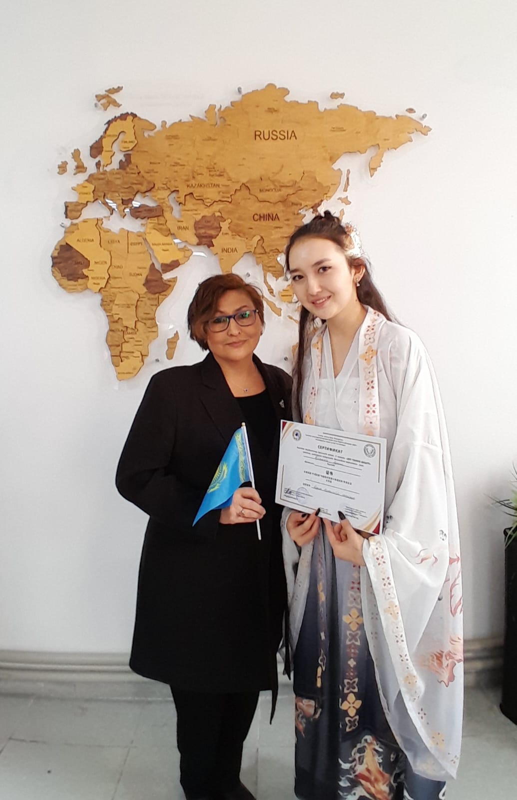 Қытайтану кафедрасының студенті қалалық «Шет тілінің шебері» байқауында үздіктер қатарынан көрінді